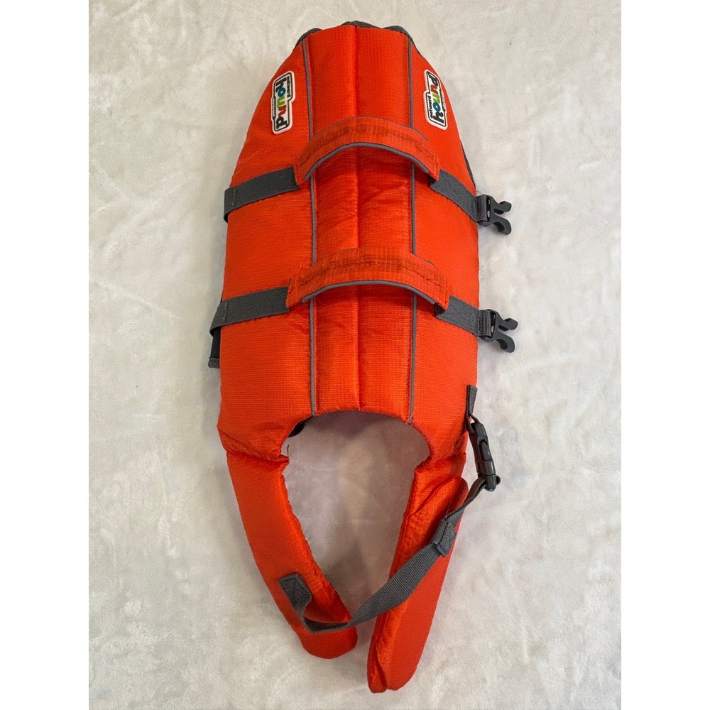 Outward Hound Granby Splash Dog Life Jacket‎ Orange Dual Handle Pet Safety Vest